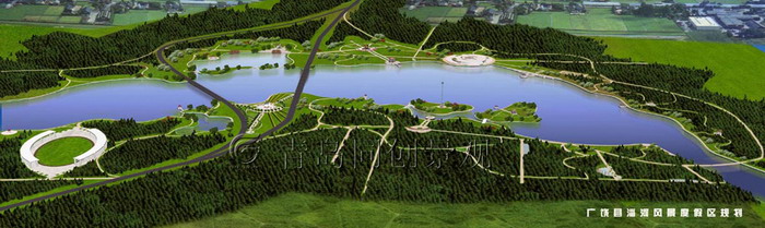 淄河效果图 景观设计与建造; 青岛同创景观设计营造有限公司