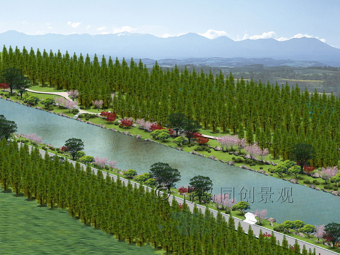 河流改造 景观设计与建造; 青岛同创景观设计营造有限公司