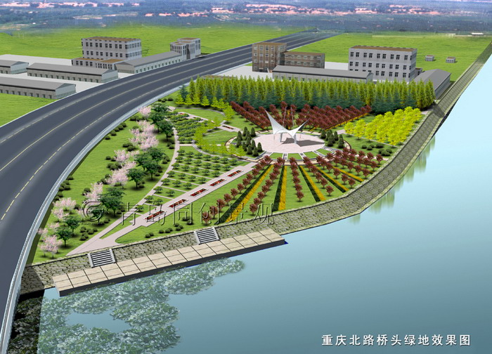 重庆北路2 景观设计与建造; 青岛同创景观设计营造有限公司